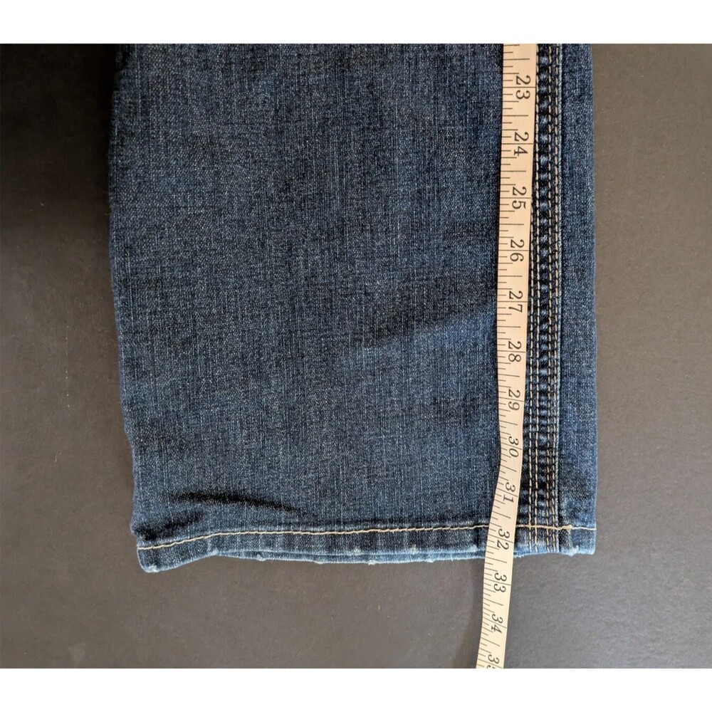 Melissa McCarthy Seven7 Womens 18W Bootcut Jeans Dark Wash Blue Stretch - Picture 9 of 10